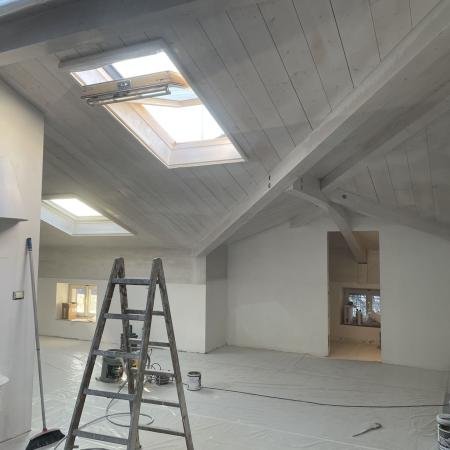 Soffitto di legno prima mano