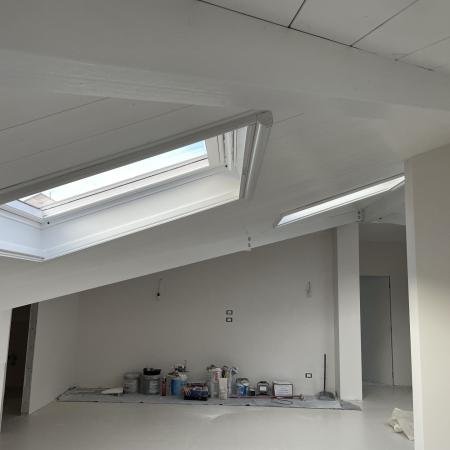 Soffitto di legno in smalto